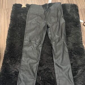 Chocolate Black Leather Pants